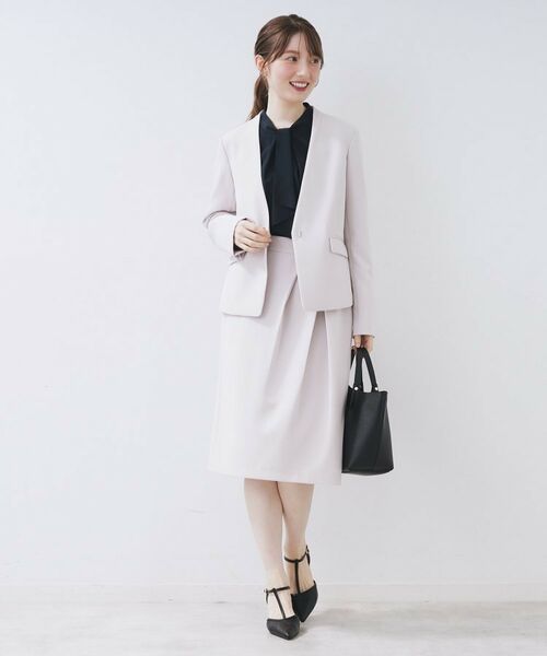 index / インデックス シャツ・ブラウス | ボウタイタックブラウス【洗濯機OK/防シワ】《XS~3L》 | 詳細23