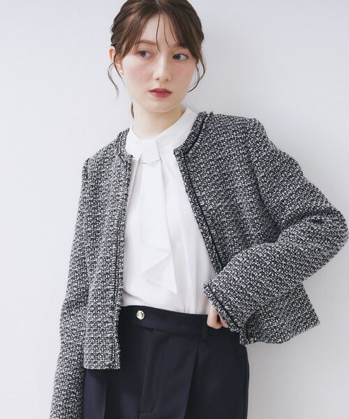 index / インデックス シャツ・ブラウス | ボウタイタックブラウス【洗濯機OK/防シワ】《XS~3L》 | 詳細4