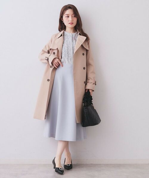 index / インデックス シャツ・ブラウス | バンドカラーフリルブラウス【洗濯機OK/防シワ】 | 詳細15