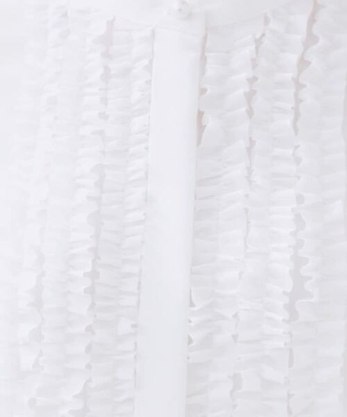 index / インデックス シャツ・ブラウス | バンドカラーフリルブラウス【洗濯機OK/防シワ】 | 詳細4