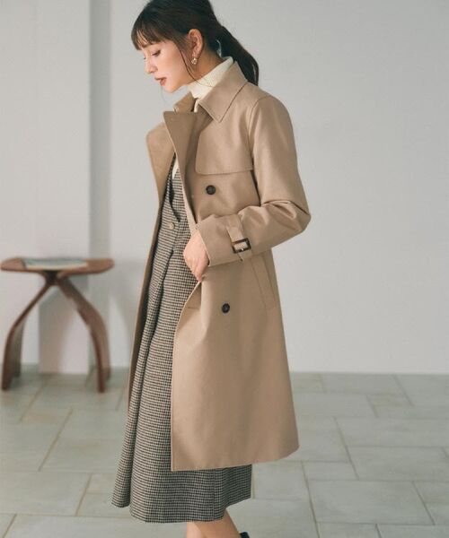 index / インデックス トレンチコート | トレンチコート【洗濯機OK/撥水/花粉対応】《XS～3L》 | 詳細1