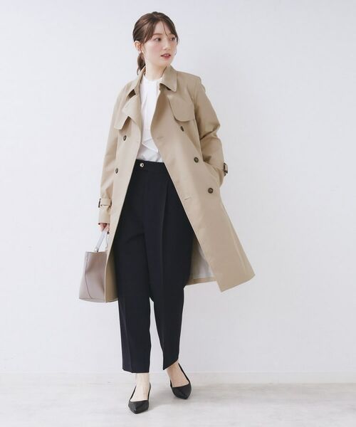 index / インデックス トレンチコート | トレンチコート【洗濯機OK/撥水/花粉対応】《XS～3L》 | 詳細4