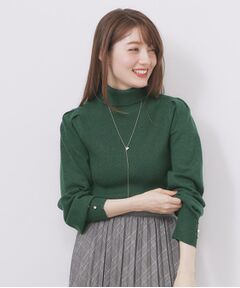index / インデックス ニット・セーター | タートルネックタックパフスリーブニット【洗濯機OK】