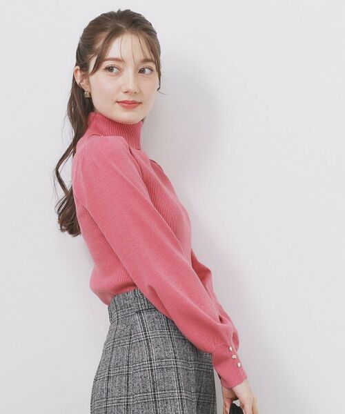 index / インデックス ニット・セーター | タートルネックタックパフスリーブニット【洗濯機OK】 | 詳細15