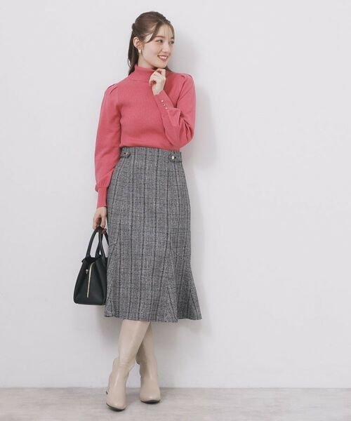 index / インデックス ニット・セーター | タートルネックタックパフスリーブニット【洗濯機OK】 | 詳細16