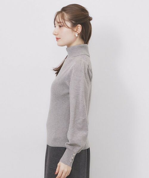 index / インデックス ニット・セーター | タートルネックタックパフスリーブニット【洗濯機OK】 | 詳細24