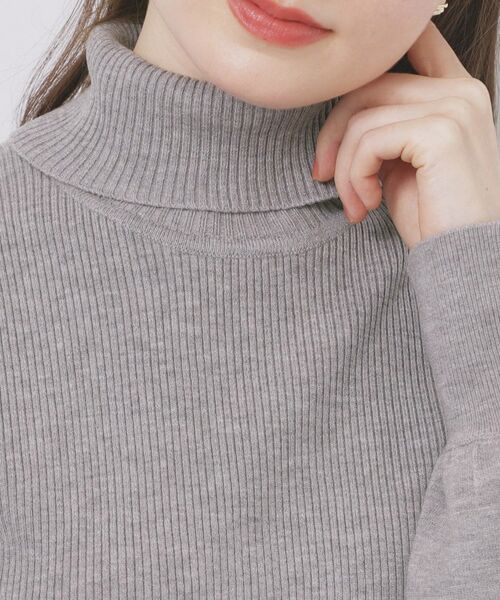 index / インデックス ニット・セーター | タートルネックタックパフスリーブニット【洗濯機OK】 | 詳細26