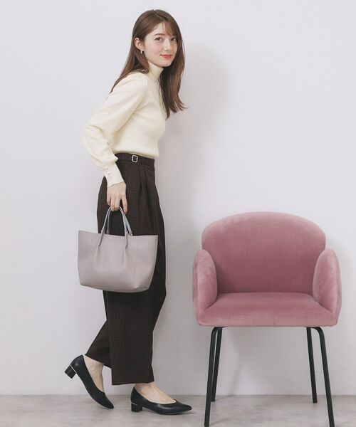 index / インデックス ニット・セーター | タートルネックタックパフスリーブニット【洗濯機OK】 | 詳細5