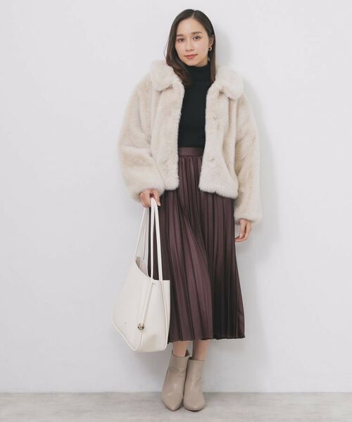 index / インデックス ニット・セーター | タートルネックタックパフスリーブニット【洗濯機OK】 | 詳細9