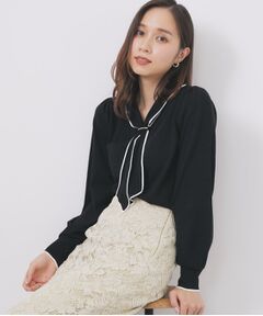 index / インデックス ニット・セーター | ゴールドパーツ付きボウタイニット【洗濯機OK】《10col/XS～LL》