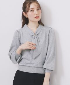 index / インデックス ニット・セーター | ゴールドパーツ付きボウタイニット【洗濯機OK】《10col/XS～LL》