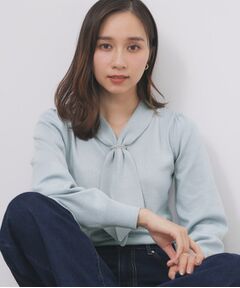 index / インデックス ニット・セーター | ゴールドパーツ付きボウタイニット【洗濯機OK】《10col/XS～LL》