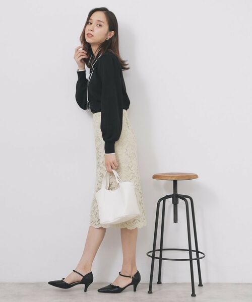 index / インデックス ニット・セーター | ゴールドパーツ付きボウタイニット【洗濯機OK】《10col/XS～LL》 | 詳細11