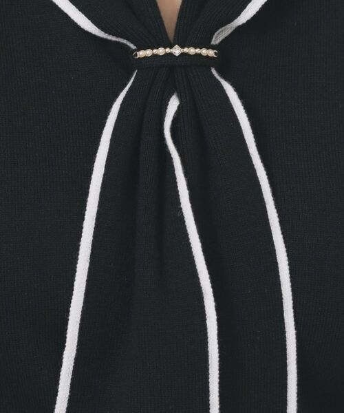 index / インデックス ニット・セーター | ゴールドパーツ付きボウタイニット【洗濯機OK】《10col/XS～LL》 | 詳細12