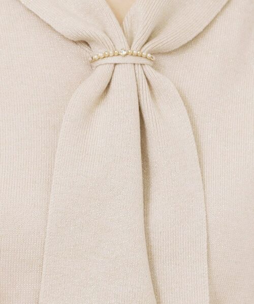 index / インデックス ニット・セーター | ゴールドパーツ付きボウタイニット【洗濯機OK】《10col/XS～LL》 | 詳細16