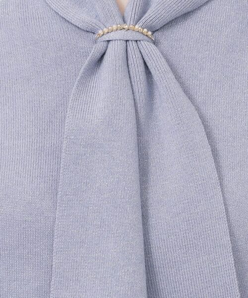 index / インデックス ニット・セーター | ゴールドパーツ付きボウタイニット【洗濯機OK】《10col/XS～LL》 | 詳細20