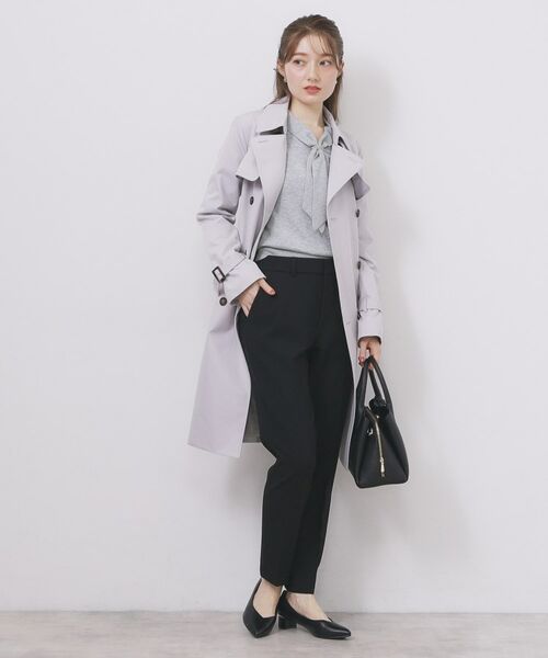 index / インデックス ニット・セーター | ゴールドパーツ付きボウタイニット【洗濯機OK】《10col/XS～LL》 | 詳細23