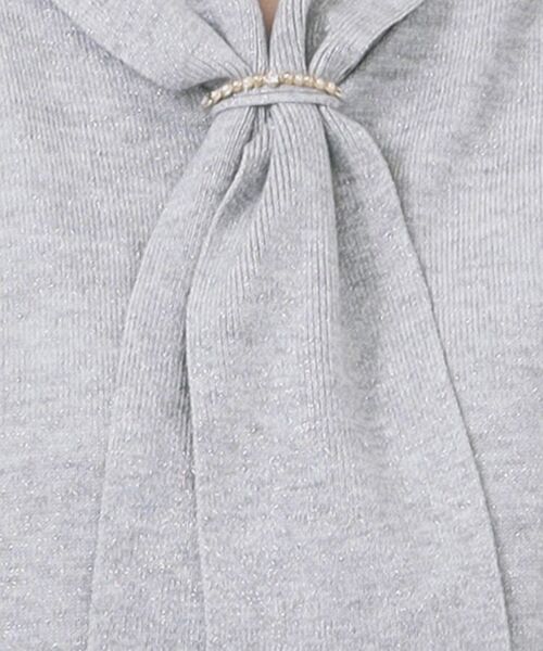 index / インデックス ニット・セーター | ゴールドパーツ付きボウタイニット【洗濯機OK】《10col/XS～LL》 | 詳細24