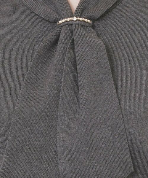 index / インデックス ニット・セーター | ゴールドパーツ付きボウタイニット【洗濯機OK】《10col/XS～LL》 | 詳細4