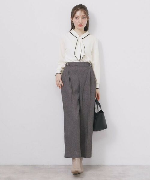 index / インデックス ニット・セーター | ゴールドパーツ付きボウタイニット【洗濯機OK】《10col/XS～LL》 | 詳細6