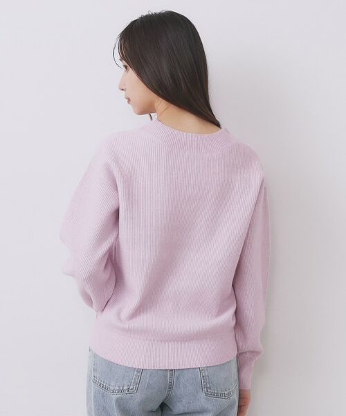 index / インデックス ニット・セーター | 片畦Vネックボクシーパフニット【洗濯機OK】 | 詳細24