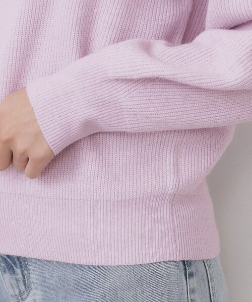 index / インデックス ニット・セーター | 片畦Vネックボクシーパフニット【洗濯機OK】 | 詳細27