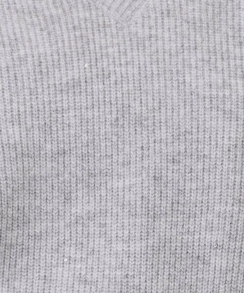 index / インデックス ニット・セーター | 片畦Vネックボクシーパフニット【洗濯機OK】 | 詳細5