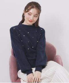 index / インデックス ニット・セーター | フェイクパールふわふわニット【洗濯機OK】