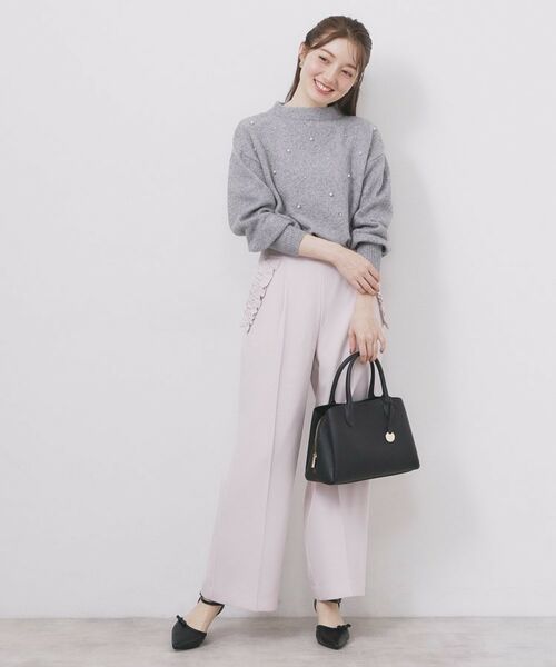 index / インデックス ニット・セーター | フェイクパールふわふわニット【洗濯機OK】 | 詳細2