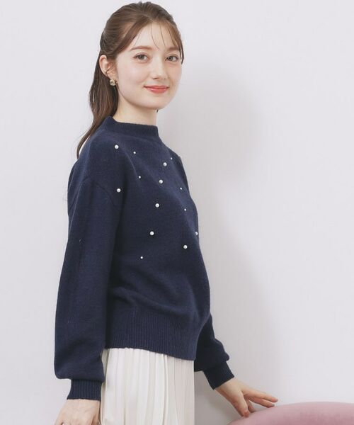 index / インデックス ニット・セーター | フェイクパールふわふわニット【洗濯機OK】 | 詳細5