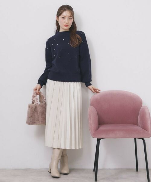 index / インデックス ニット・セーター | フェイクパールふわふわニット【洗濯機OK】 | 詳細6