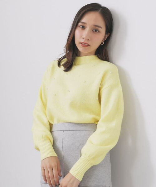 index / インデックス ニット・セーター | フェイクパールふわふわニット【洗濯機OK】 | 詳細9