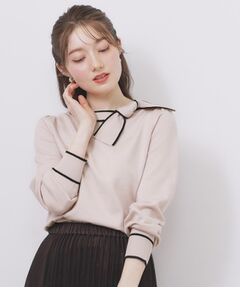 index / インデックス ニット・セーター | サイドリボンバイカラーニット【洗濯機OK】