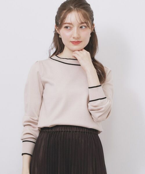 index / インデックス ニット・セーター | サイドリボンバイカラーニット【洗濯機OK】 | 詳細15