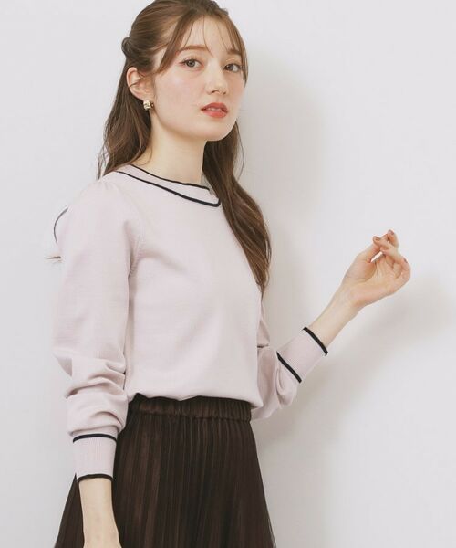 index / インデックス ニット・セーター | サイドリボンバイカラーニット【洗濯機OK】 | 詳細16