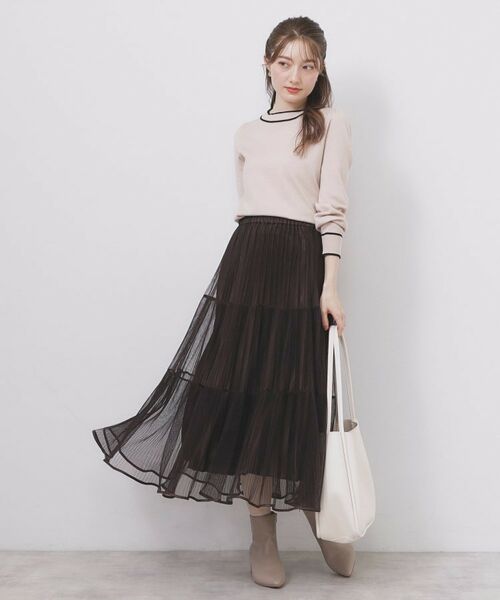 index / インデックス ニット・セーター | サイドリボンバイカラーニット【洗濯機OK】 | 詳細19