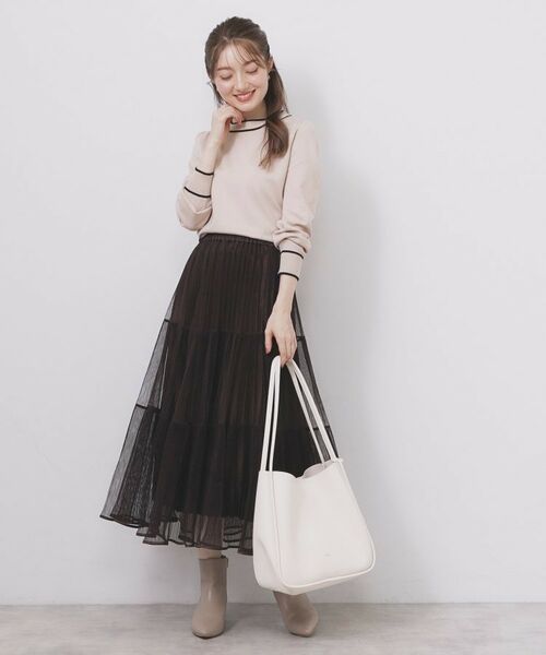 index / インデックス ニット・セーター | サイドリボンバイカラーニット【洗濯機OK】 | 詳細20