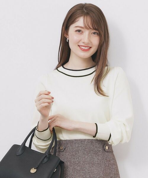 index / インデックス ニット・セーター | サイドリボンバイカラーニット【洗濯機OK】 | 詳細24