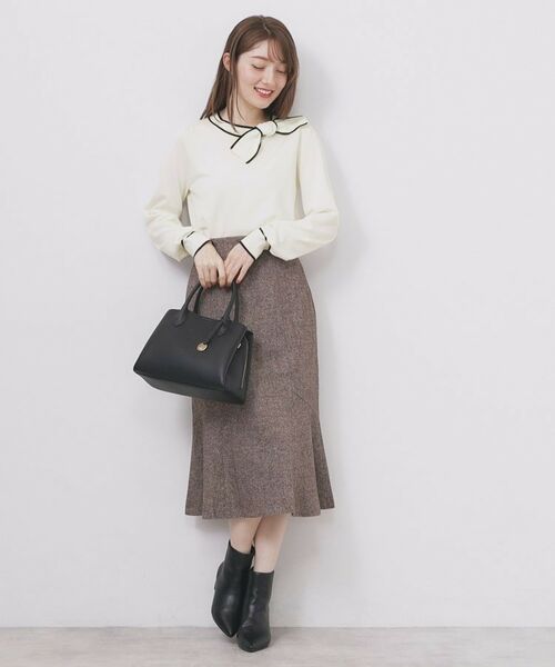 index / インデックス ニット・セーター | サイドリボンバイカラーニット【洗濯機OK】 | 詳細25