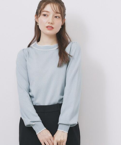 index / インデックス ニット・セーター | サイドリボンバイカラーニット【洗濯機OK】 | 詳細30