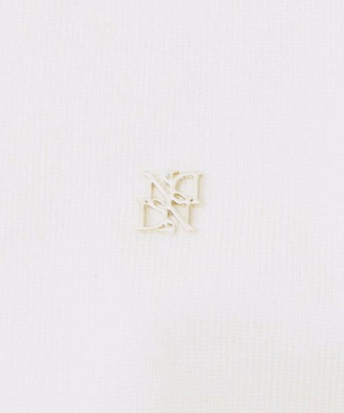 index / インデックス ニット・セーター | ゴールドパーツ付きバイカラークルーネックニット【洗濯機OK】 | 詳細4