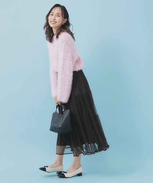 index / インデックス ニット・セーター | 透かし編みショートフェザーニット【洗濯機OK】 | 詳細11