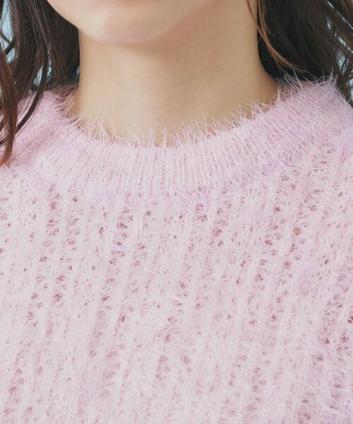 index / インデックス ニット・セーター | 透かし編みショートフェザーニット【洗濯機OK】 | 詳細16
