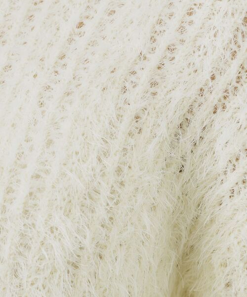 index / インデックス ニット・セーター | 透かし編みショートフェザーニット【洗濯機OK】 | 詳細4