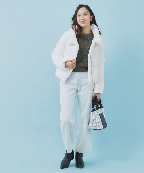 index / インデックス ニット・セーター | 透かし編みショートフェザーニット【洗濯機OK】 | 詳細7