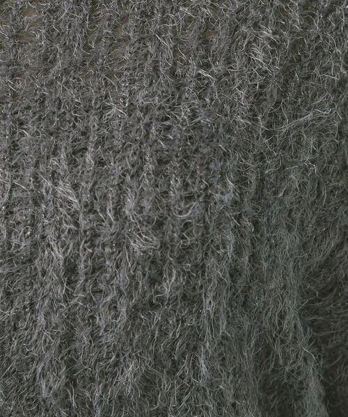 index / インデックス ニット・セーター | 透かし編みショートフェザーニット【洗濯機OK】 | 詳細8