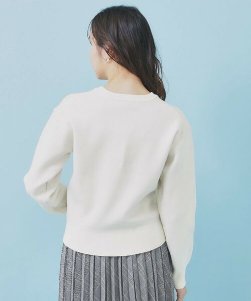index / インデックス ニット・セーター | パール調ロゴクルーネックニット【洗濯機OK】 | 詳細15