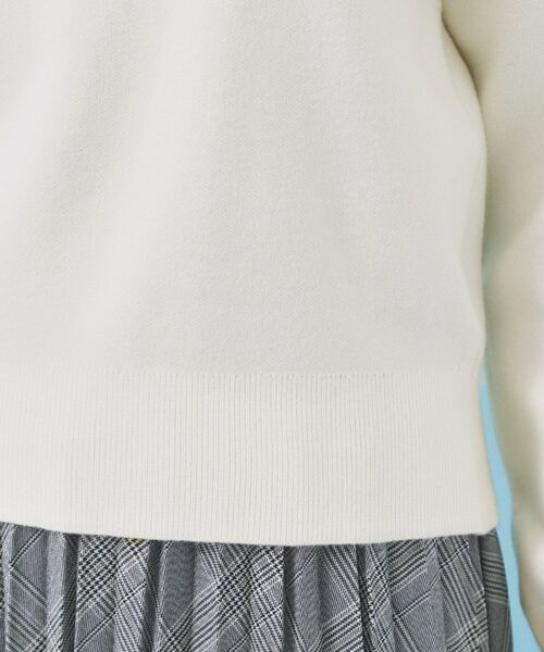 index / インデックス ニット・セーター | パール調ロゴクルーネックニット【洗濯機OK】 | 詳細18
