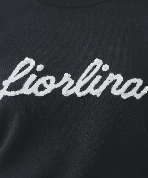 index / インデックス ニット・セーター | パール調ロゴクルーネックニット【洗濯機OK】 | 詳細4