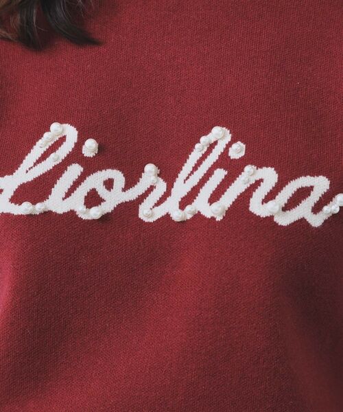 index / インデックス ニット・セーター | パール調ロゴクルーネックニット【洗濯機OK】 | 詳細8